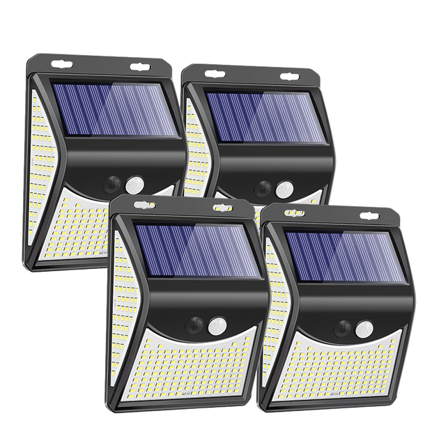 Appliques Murales Extérieures Étanches à Énergie Solaire 4 Modes