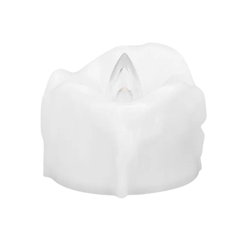 Bougie LED Décorative Effet Flamme, Bougie Blanche