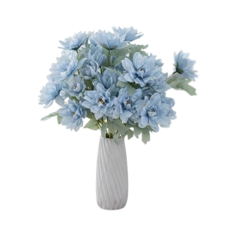 Bouquet Floral Chic de Pivoines Bleues, Bouquet Floral Chic bleue