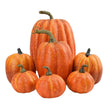 Décorations Halloween Ensemble de Citrouilles Artificielles Lot de 7