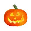 Citrouilles Halloween Déco Orange Brillante avec Sourire Sculpté