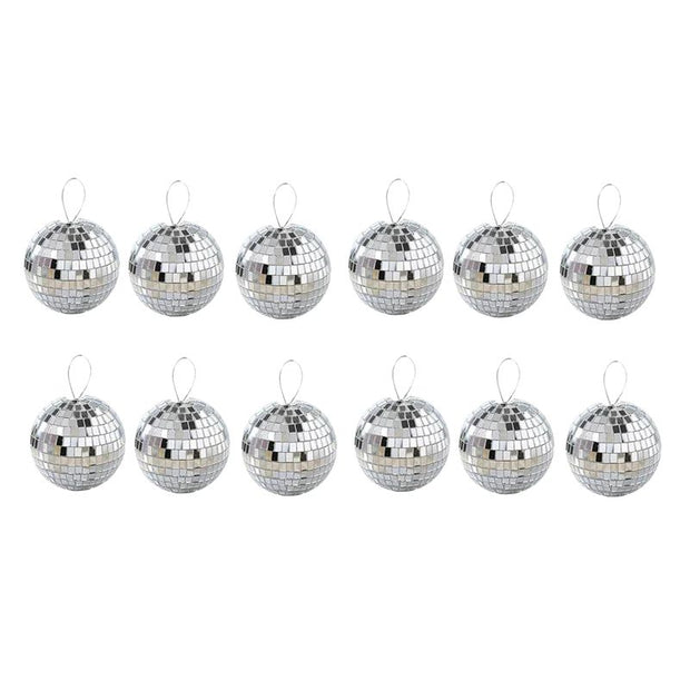 Décoration Festive Boules Disco Miroir Lot de 32 Pièces, décorations de fête