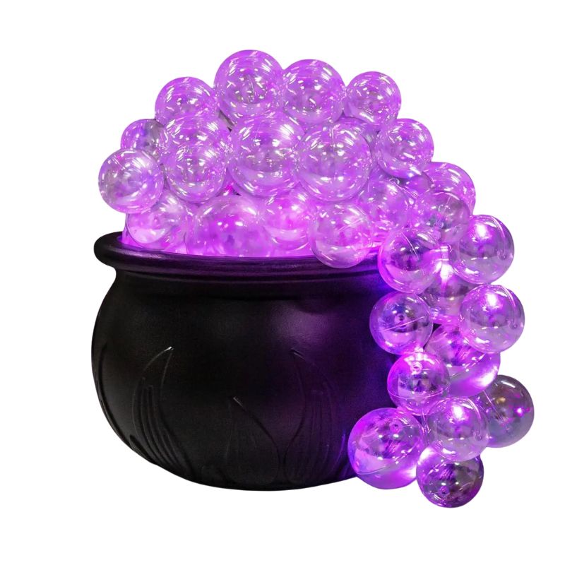 Décorations Halloween Chaudron Lumineux avec Bulles LED