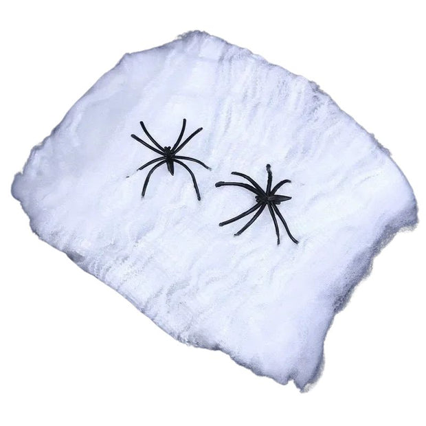 Décorations Halloween Toile d’Araignée Élastique Effrayante