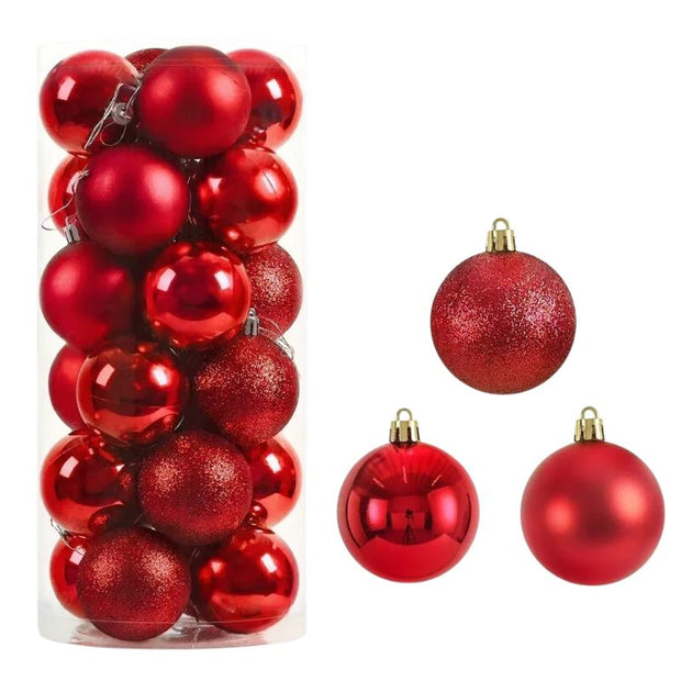 Décorations de Noël Boules Métallisées Élégantes