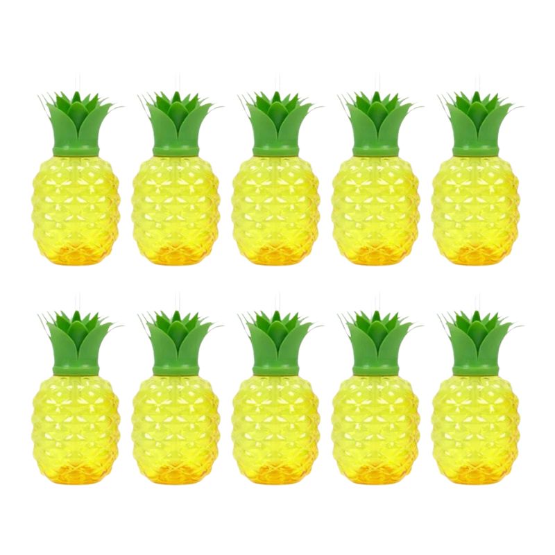 Décorations Été Gobelets Ananas 10 Pièces