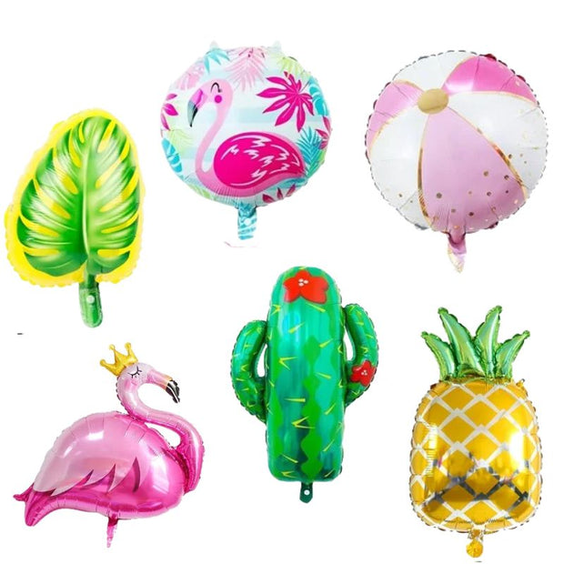 Décorations Été Kit de Ballons Hawaïens 7 Pièces