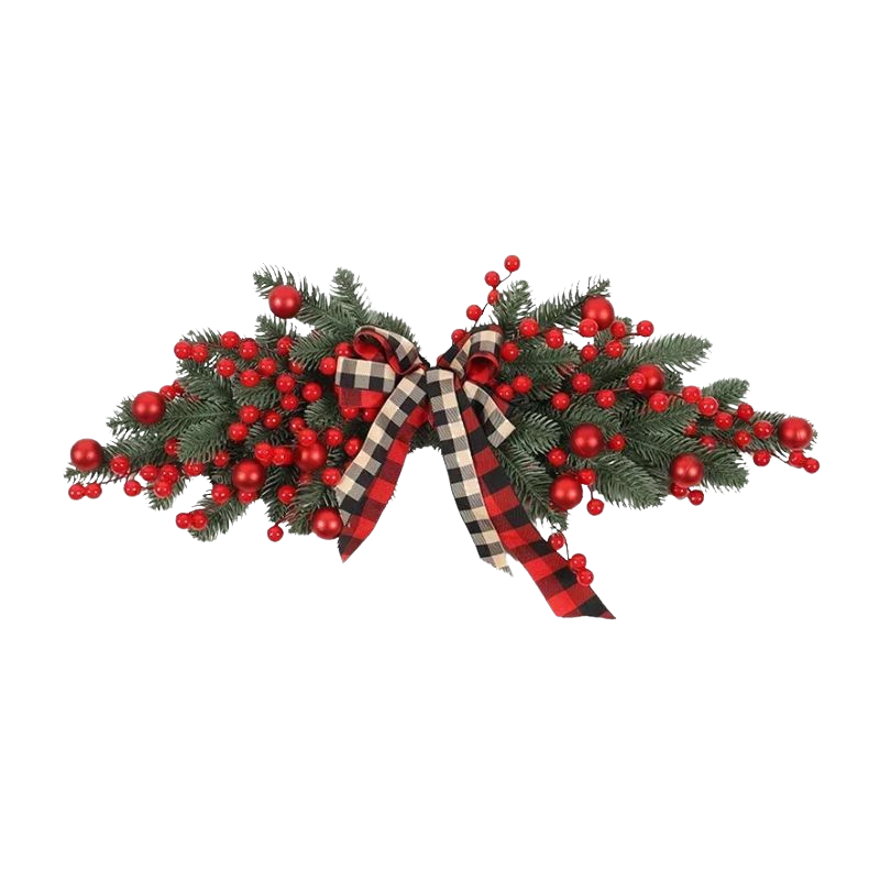 Décorations de Noël Guirlande de Baies Rouges