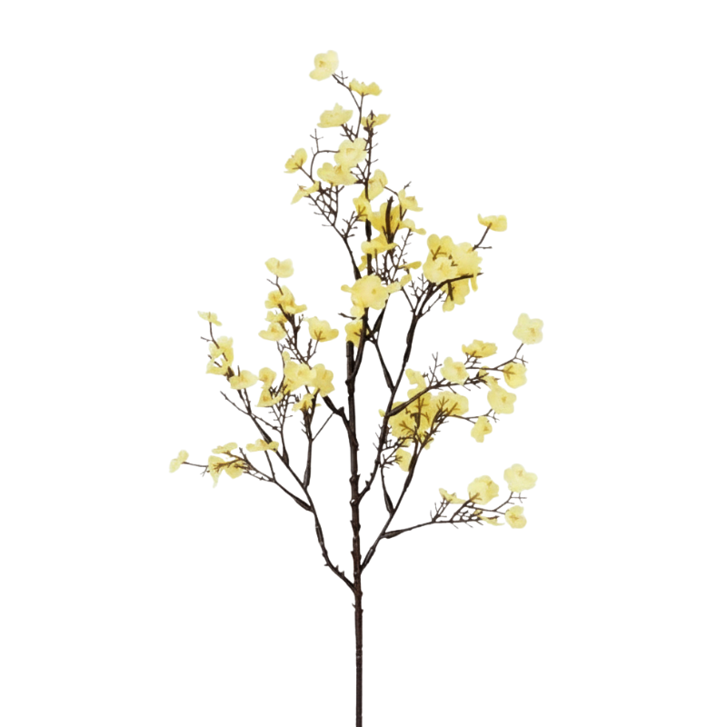 Fleur Artificielle Jaune Style Printanier Décoratif