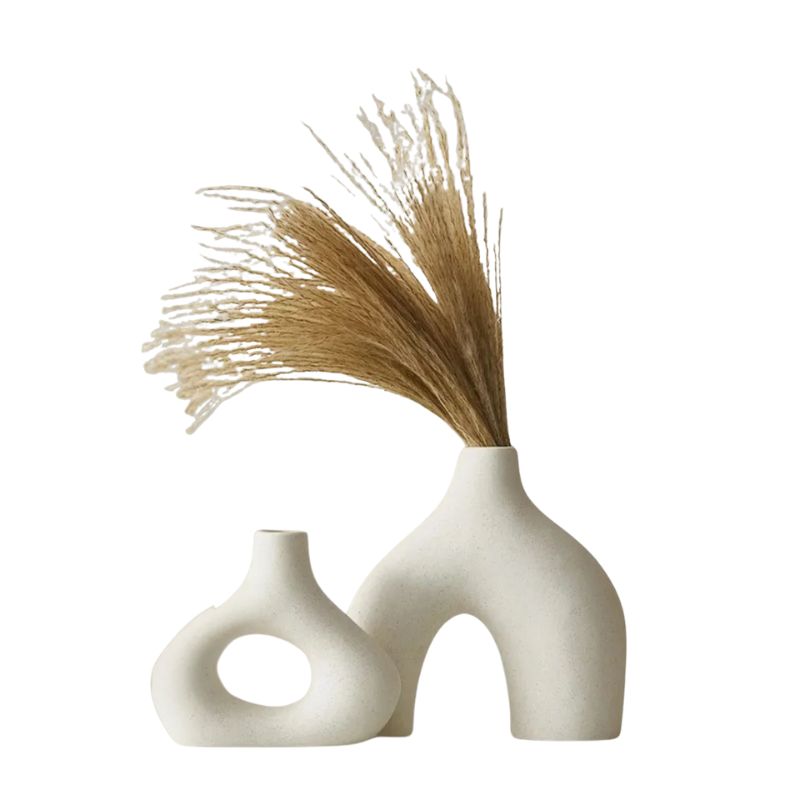 Vase Maison en Céramique Blanc Style Nordique