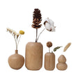 Vase en Bois Style Retro