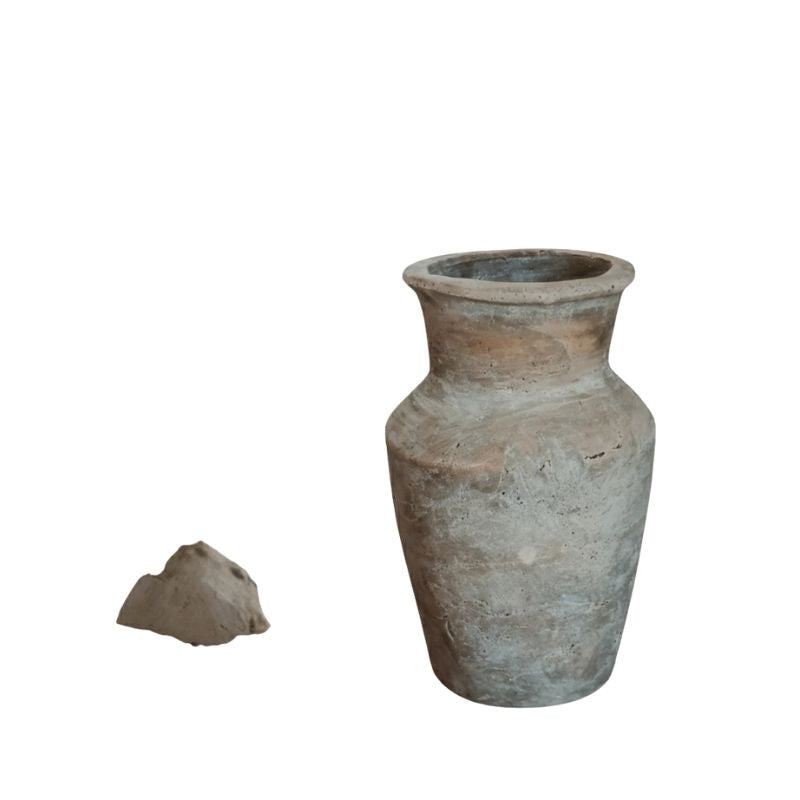 Vase en Terre Cuite Artisanale pour Fleurs