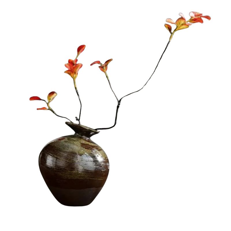 Vase en Terre Cuite Style Japonais
