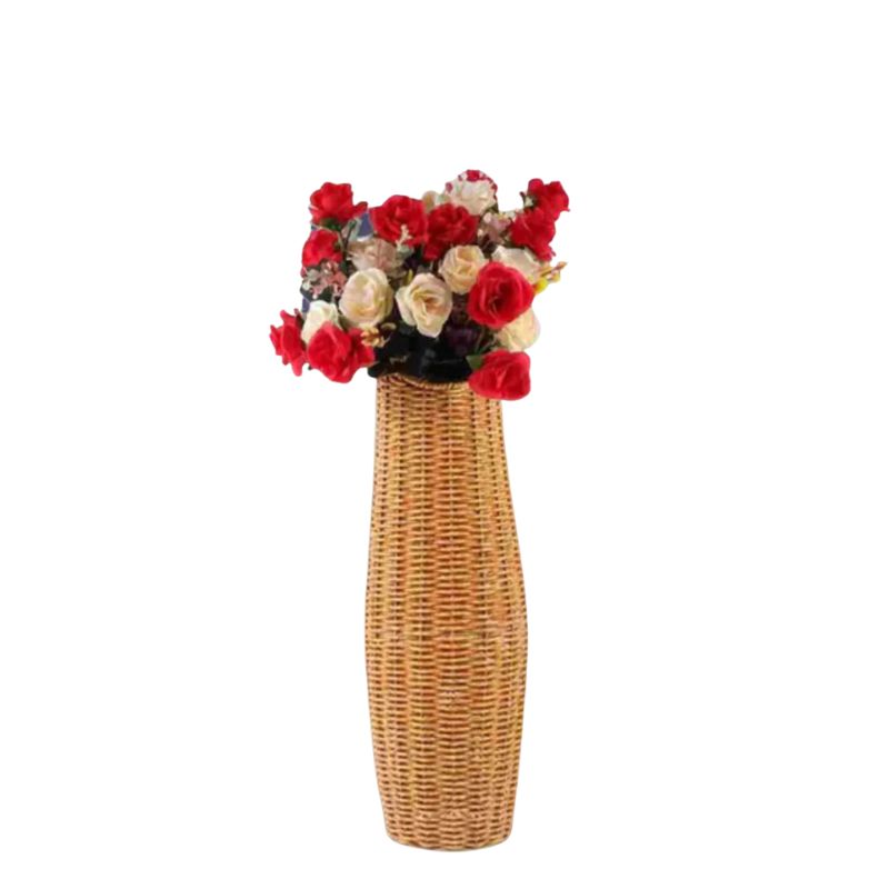 Vase en Osier de Style Pastoral