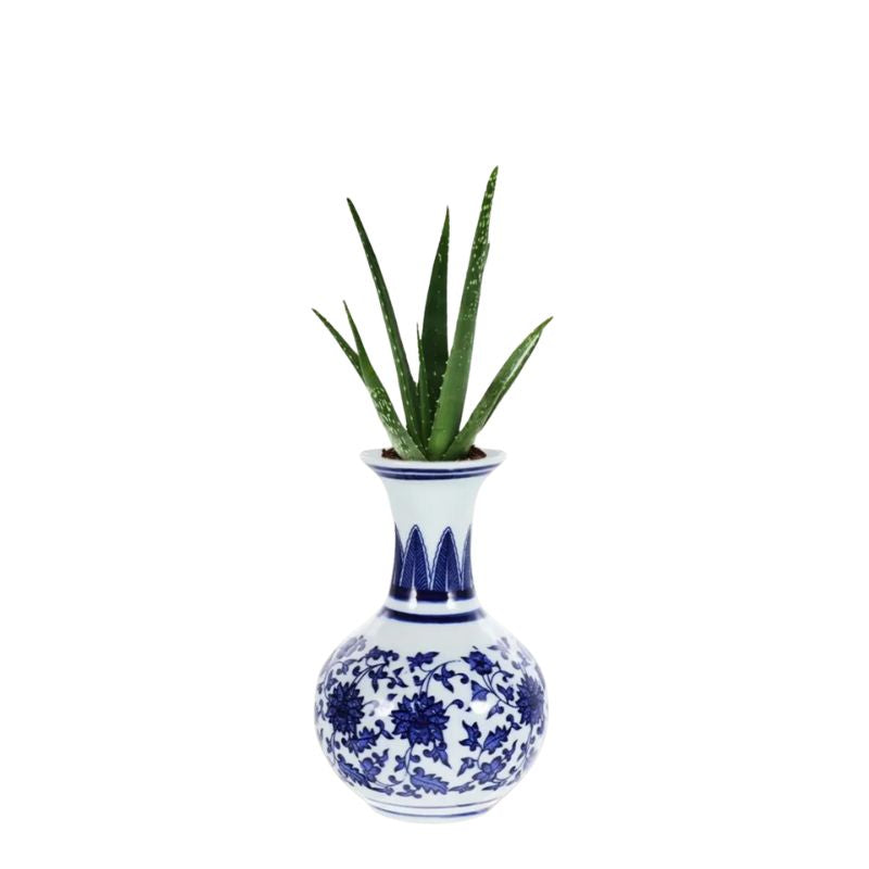 Vase en Porcelaine Bleu et Blanc