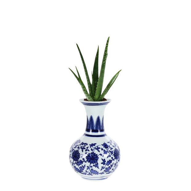Vase en Porcelaine Bleu et Blanc