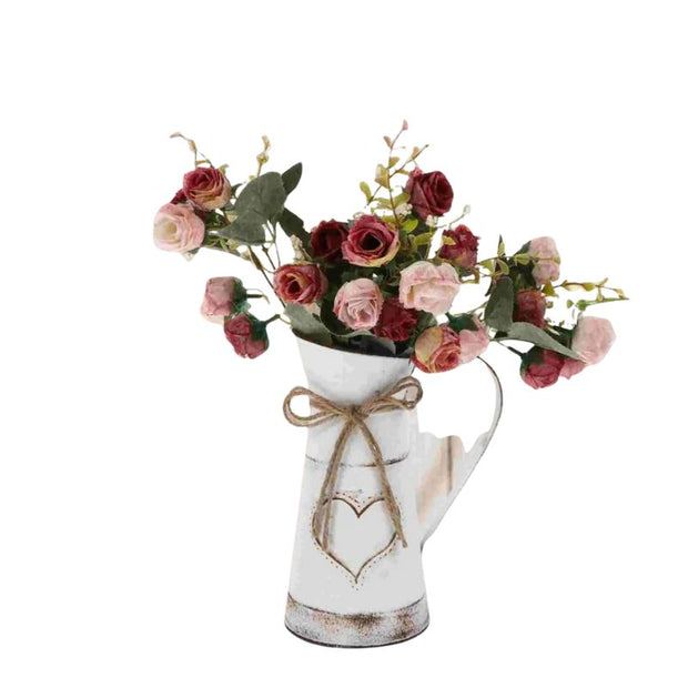 Vase Maison en Métal Style Vintage