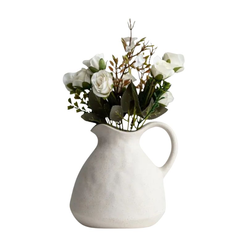 Vase en Céramique Style Nordique Blanc