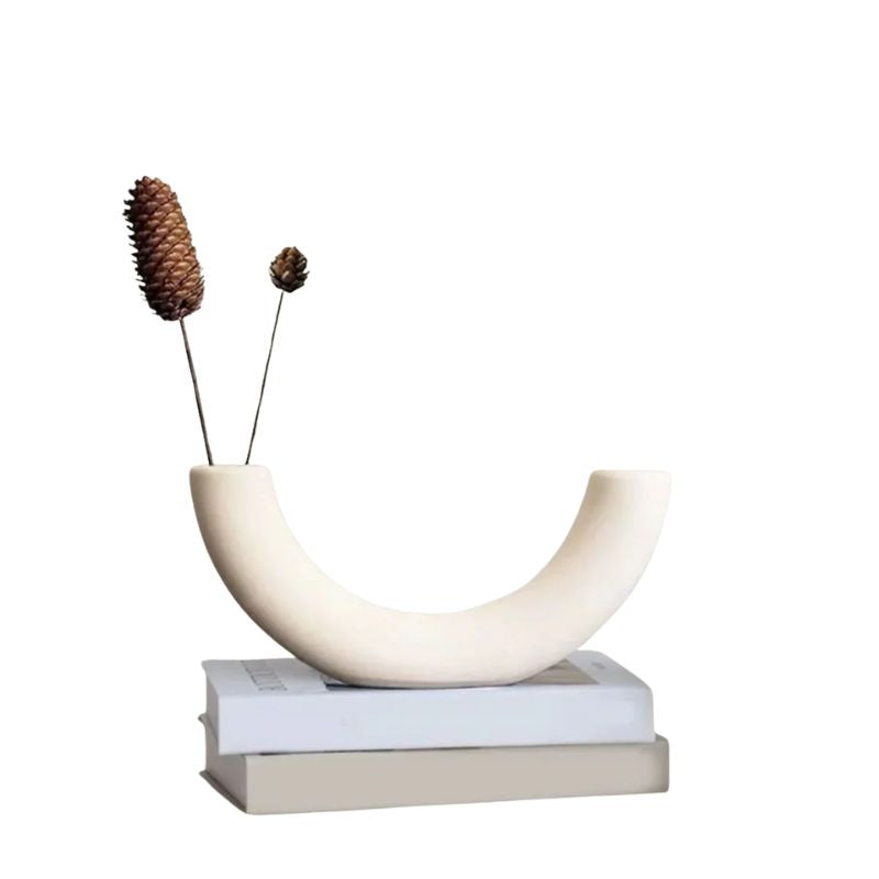 Vase Décoration en Forme de Lune