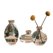 Vase en Cristal Transparent pour Fleurs Lot de 3
