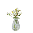 Vase en Cristal Taillé en Design Rétro pour Fleurs