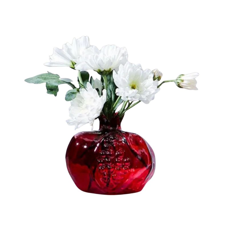 Vase Fleur en Verre en Forme de Grenade