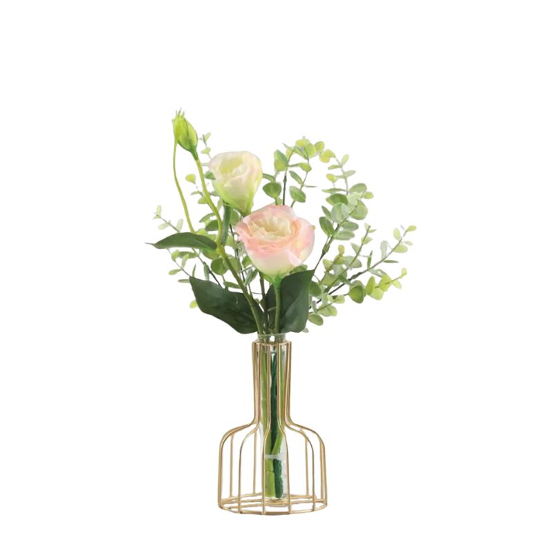 Vase Décoration en Fer Creux pour Fleurs