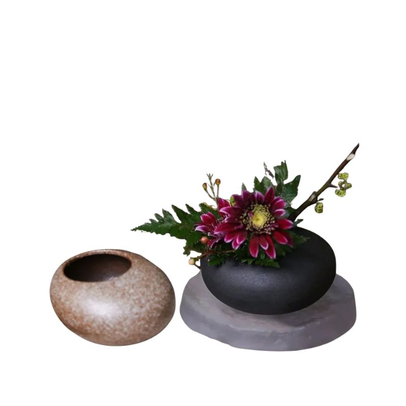 Vase Japonais en Céramique en Forme de Goutte d'Eau