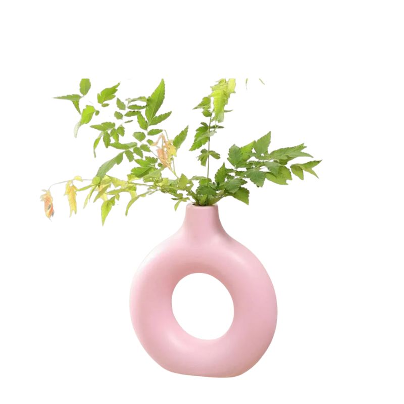 Vase en Céramique Circulaire Style Nordique