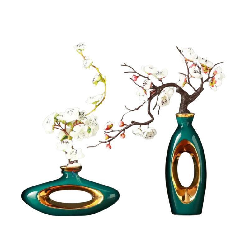 Vase Chinois Moderne en Céramique et Porcelaine