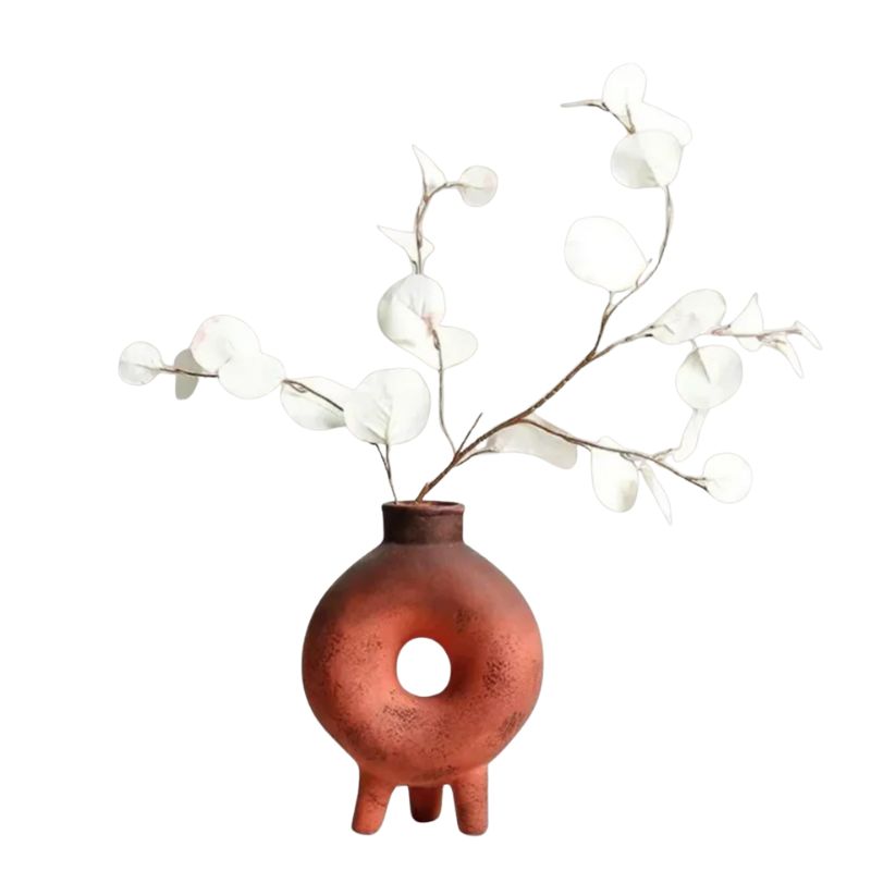 Vase en Terre Cuite Minimaliste Style Creux