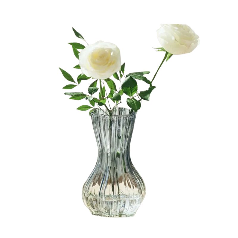 Vase en Cristal Transparent pour Fleurs