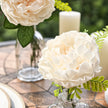 Fleur Artificielle Beige Avec Pivoines