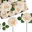 Fleur Artificielle Beige Avec Pivoines
