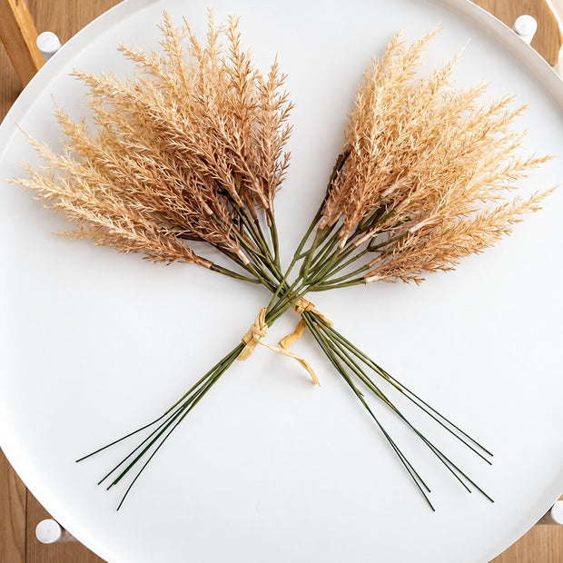Fleur Artificielle Beige Avec Tiges Séchées Pour Décor Rustique