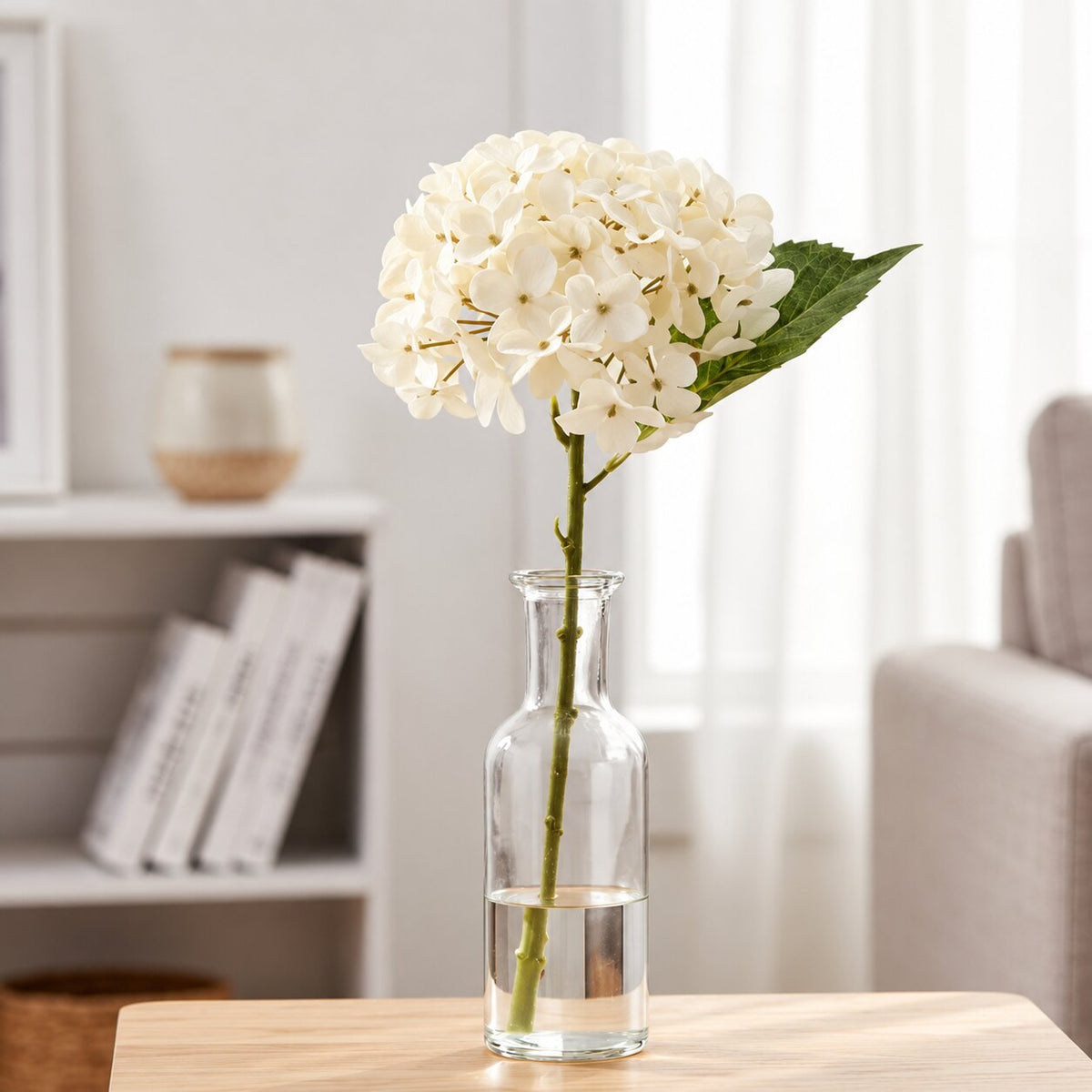 Fleur Artificielle Beige En Tissu Avec Rendu Naturel Et Élégant