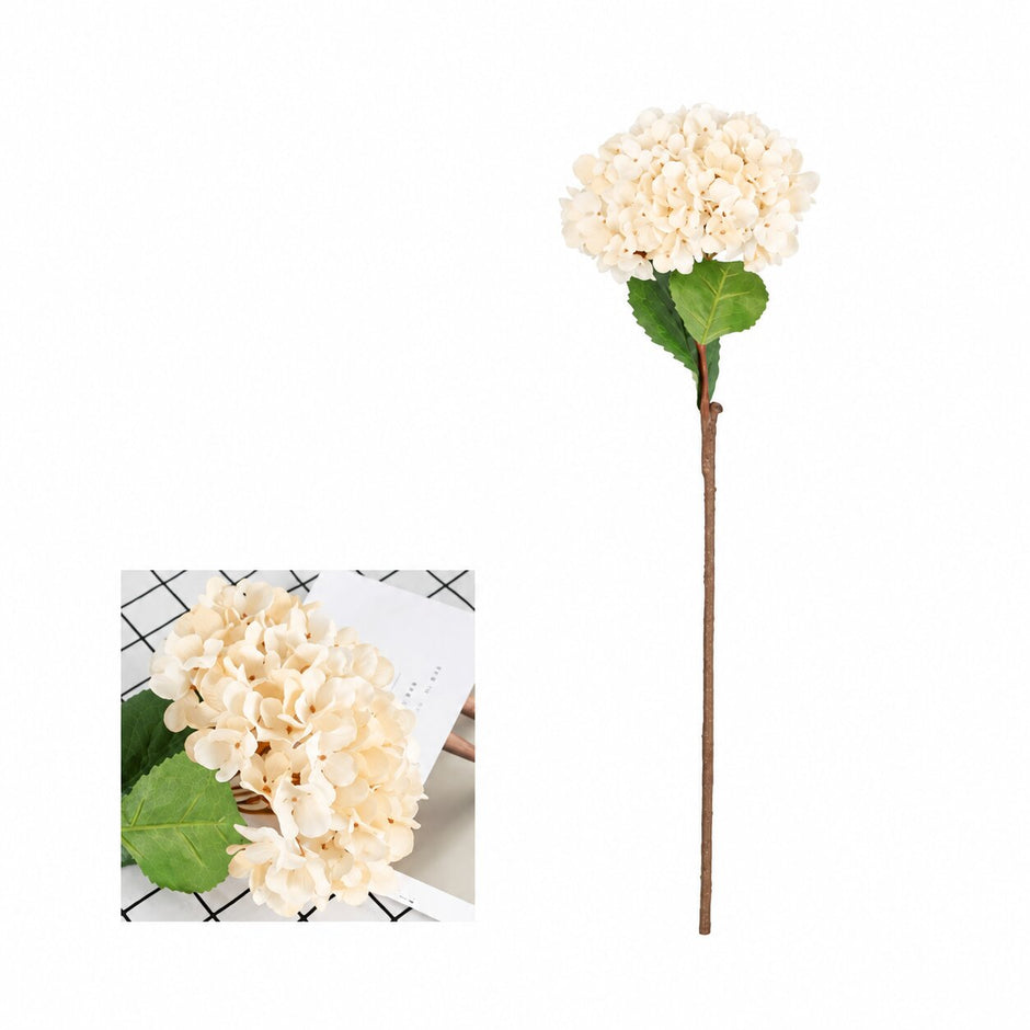 Fleur Artificielle Beige En Tissu Avec Rendu Naturel Et Élégant