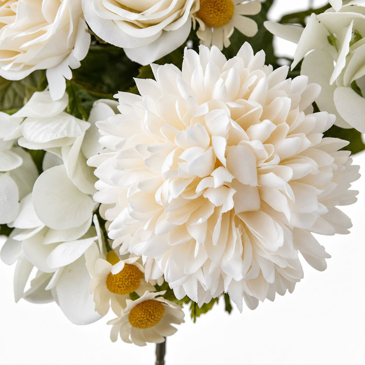 Fleur Artificielle Blanc Bouquet Champêtre Chic