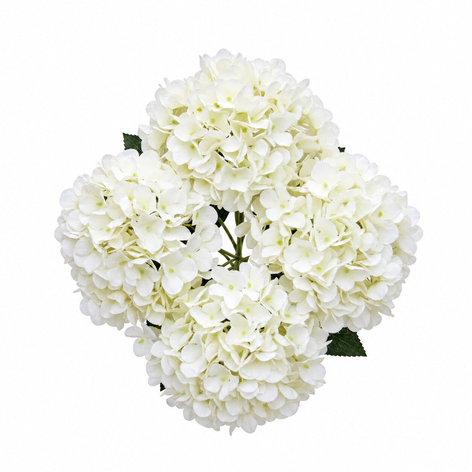 Fleur Artificielle Blanc Bouquet Hortensia