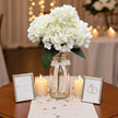 Fleur Artificielle Blanc Bouquet Hortensia
