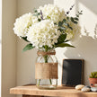 Fleur Artificielle Blanc Bouquet Hortensia