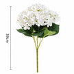 Fleur Artificielle Blanc Bouquet Hortensia Dense
