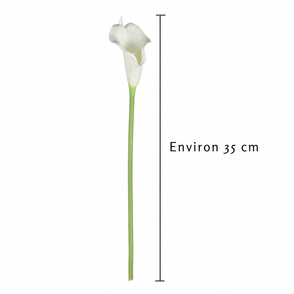Fleur Artificielle Blanc Lys Calla En Bouquet Chic