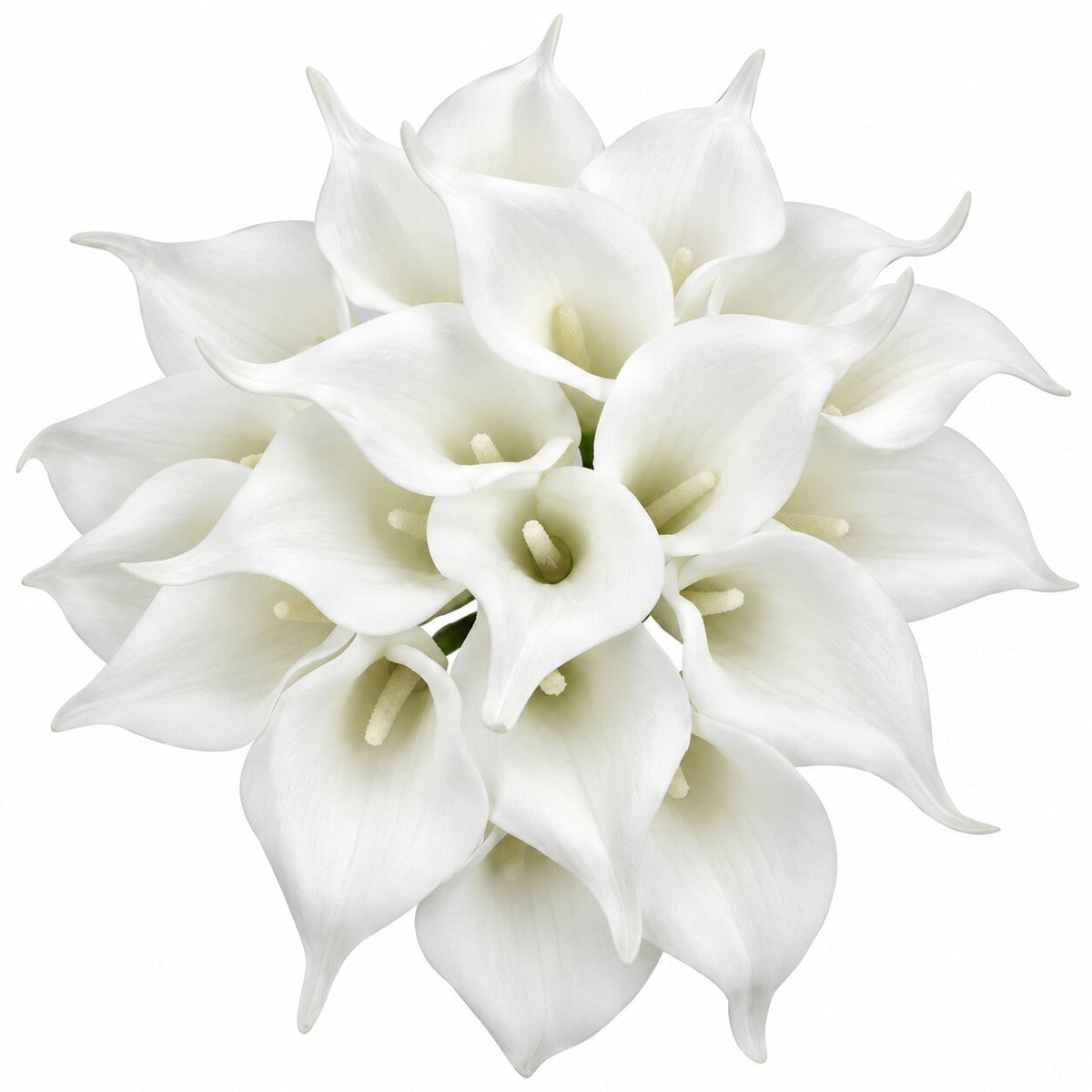 Fleur Artificielle Blanc Lys Calla En Bouquet Chic