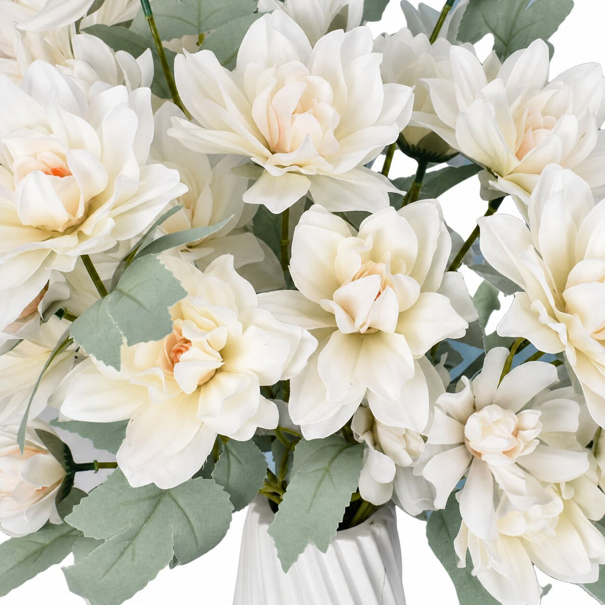 Fleur Artificielle Blanc Pivoine En Bouquet Chic