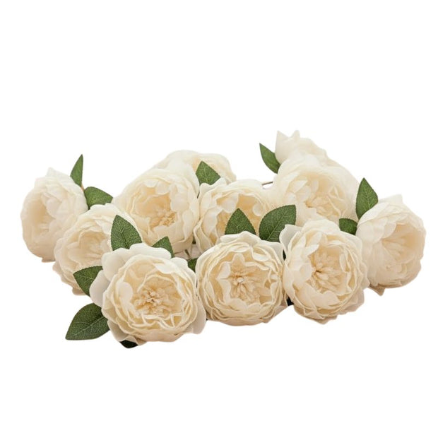 Fleur Artificielle Beige Avec Pivoines, fleur artificielle beige pour la décoration