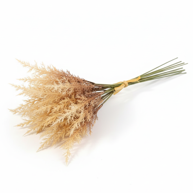 Fleur Artificielle Beige Avec Tiges Séchées Pour Décor Rustique, Fleur Artificielle Beige 