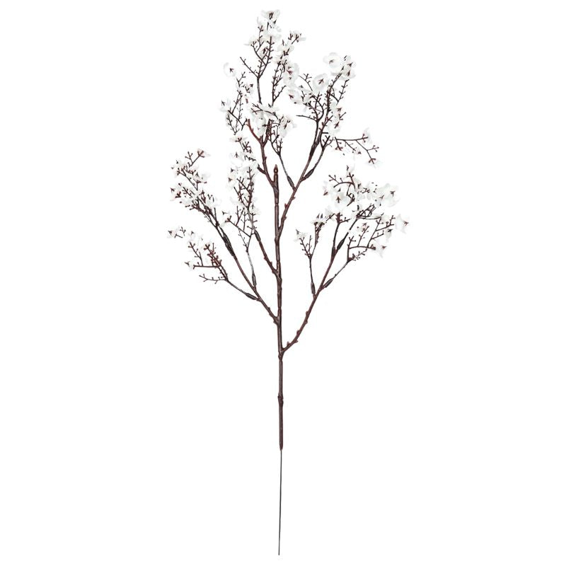 Fleur Artificielle Blanc Gypsophile En Branche Fine, fleur artificielle blanche décorative