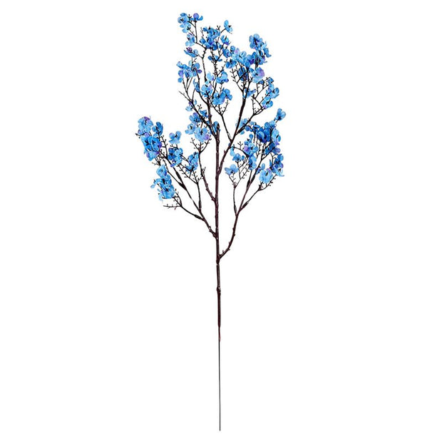 Fleur Artificielle Bleu avec Branche Fleurs Subtiles, fleur artificielle bleu effet réaliste 