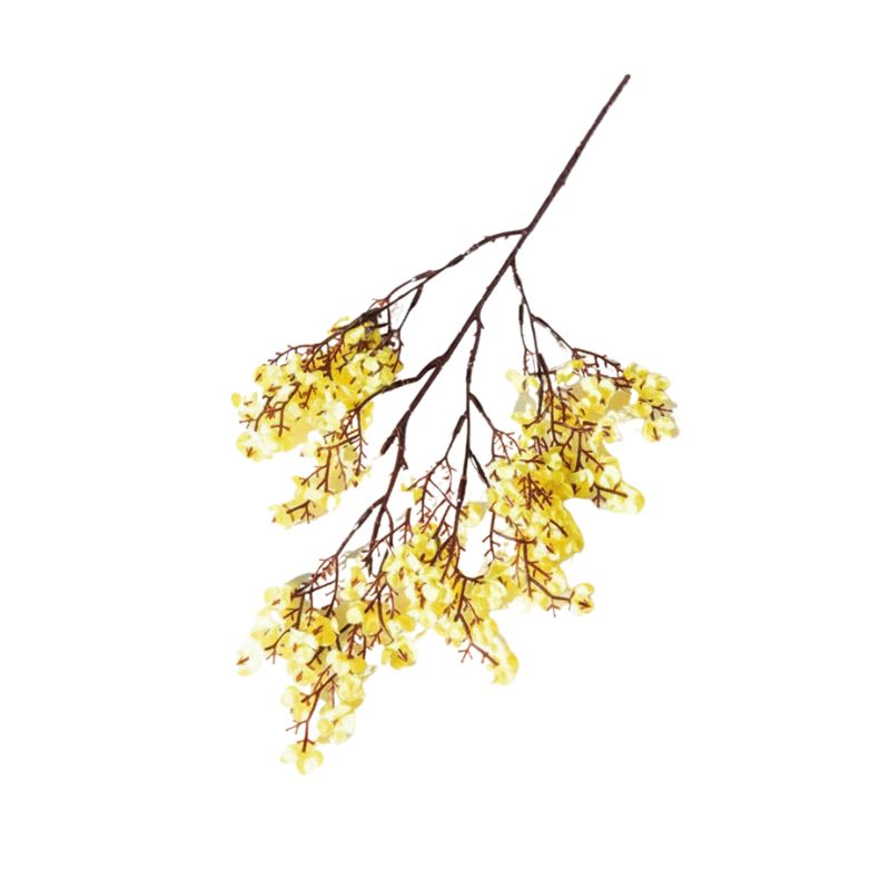Fleur Artificielle Jaune Style Printanier Décoratif, Fleur Artificielle Jaune